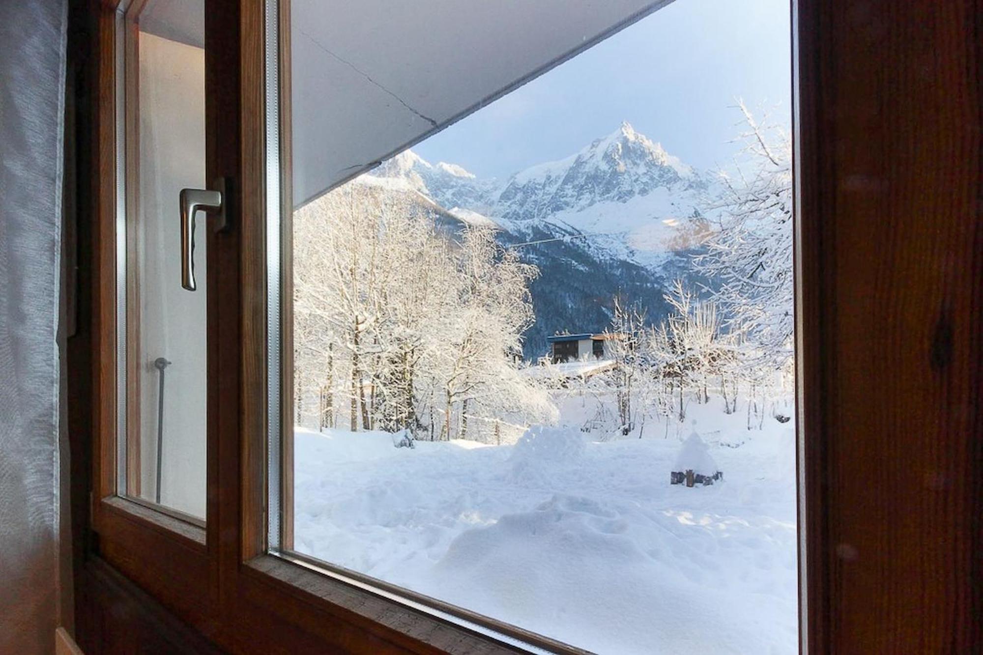 Violette De Cham - Jardin Prive - Vue Mont Blanc Lägenhet Chamonix Exteriör bild