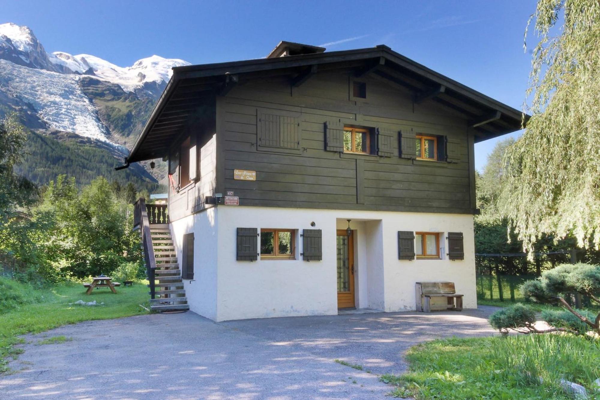 Violette De Cham - Jardin Prive - Vue Mont Blanc Lägenhet Chamonix Exteriör bild