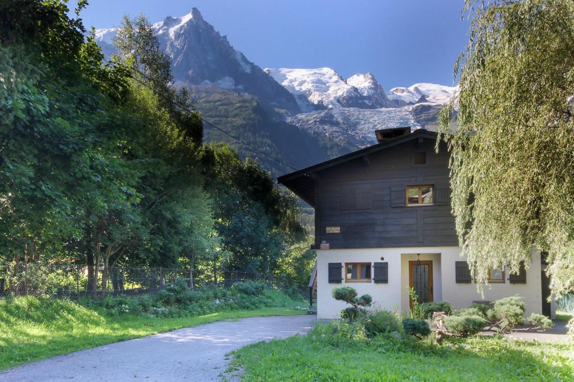 Violette De Cham - Jardin Prive - Vue Mont Blanc Lägenhet Chamonix Exteriör bild